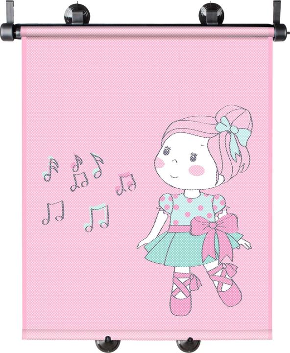 Actual product image KidsExperts Sun blind set Ballet Doll 43 x 52 cm 2 pieces gray / pink
