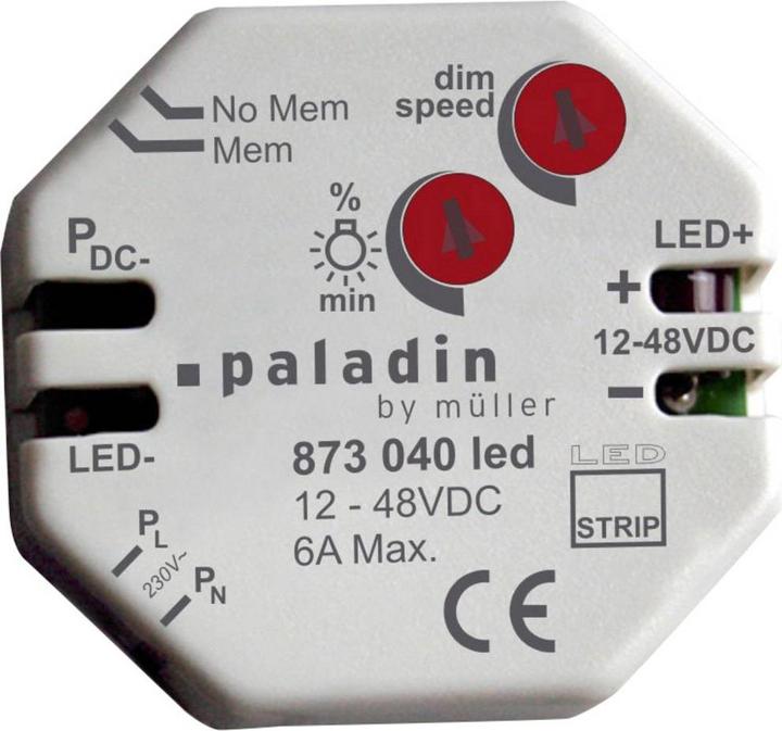 Festartikel Müller Flush mounted dimmer Suitable for