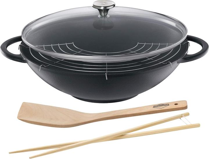 Produktbild Küchenprofi Provence (36 cm, Wok Pfanne, Gusseisen)
