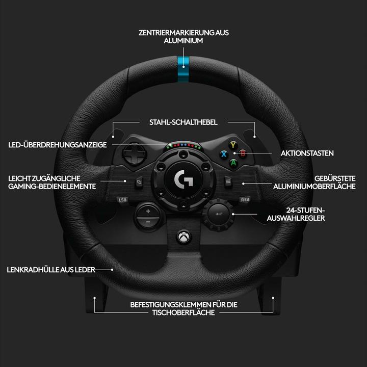 Produktbild Logitech G G923 Trueforce for PC and Xbox (PC, Xbox One X, Xbox Series X, Xbox One S, Xbox Series S)