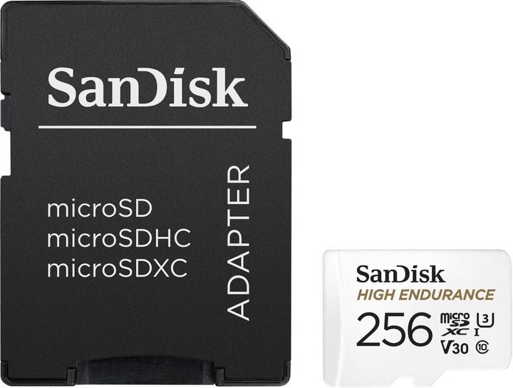 Productafbeelding SanDisk High Endurance (256 GB, microSDXC, U3, UHS-I)