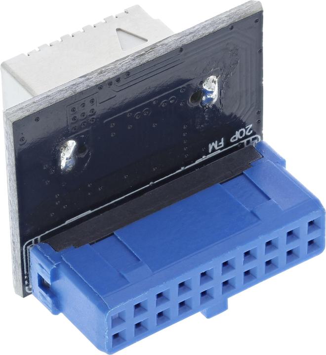 Immagine prodotto InLine ® USB 3.0 a USB 3.1 pannello frontale Key-B Adapter interno