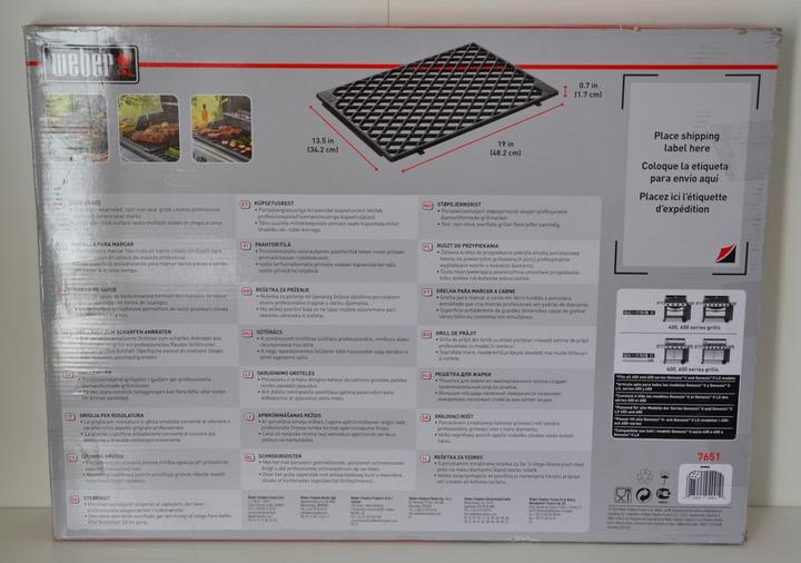 Actual product image Weber Sear Grate for Genesis II 400-/600-Series