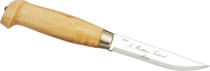 Marttiini Tundra knife, stainless, birch wood, leather sheath