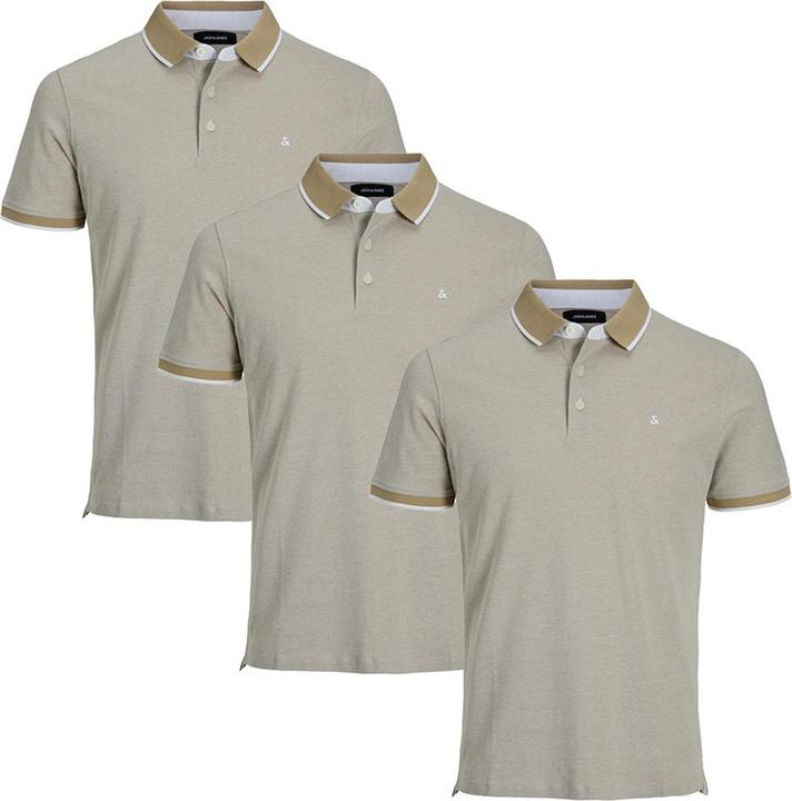 Jack & Jones 3er Pack Paulos - Slim Fit Poloshirt