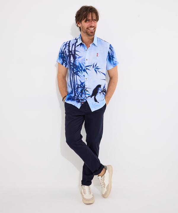 Actual product image Joe Browns Japanese-Inspired Bird Print Shirt (S)