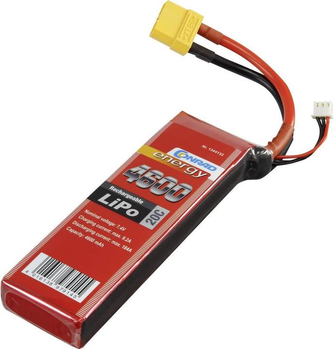Conrad energy Modellbau-Akkupack (LiPo) 7.4 (7.40 V, 4600 mAh)
