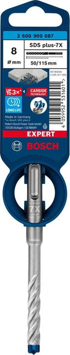 Productafbeelding Bosch Professional Zubehör Expert SDS plus-7X hamerboor, 8 x 50 x 115 mm (8 millimeter)
