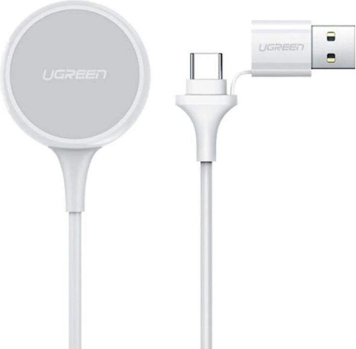 Actual product image Ugreen Wireless Charging for Apple Watch with USB-C & USB-A