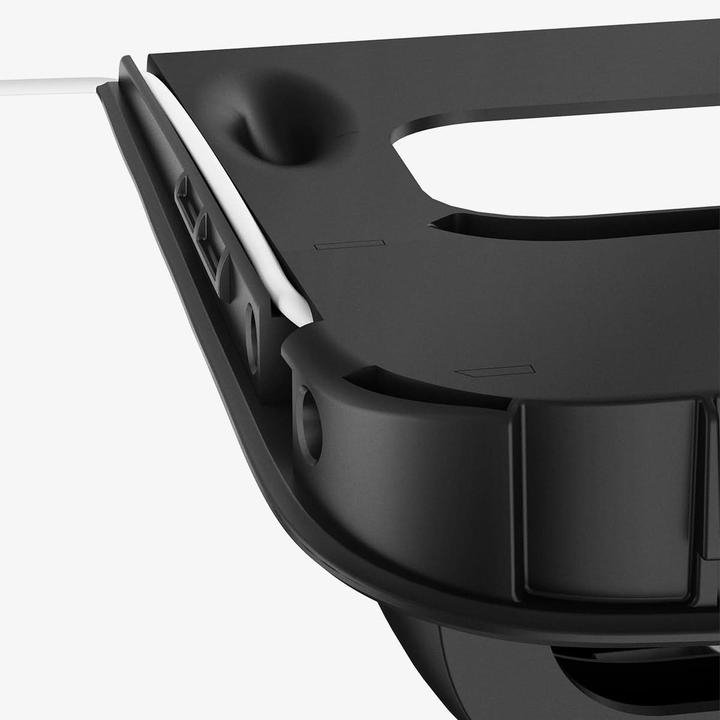 Actual product image Spigen Tesla 3 in 1 Wireless Charging Hub Mount black - Tesla Model Y/3