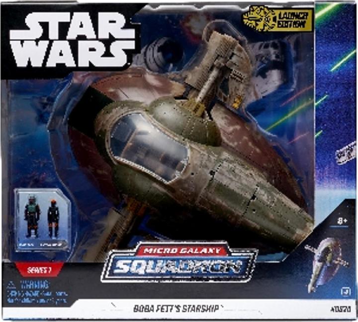 Produktbild Jazwares Star Wars Deluxe Fahrzeug Boba Fett's Starship Figuren
