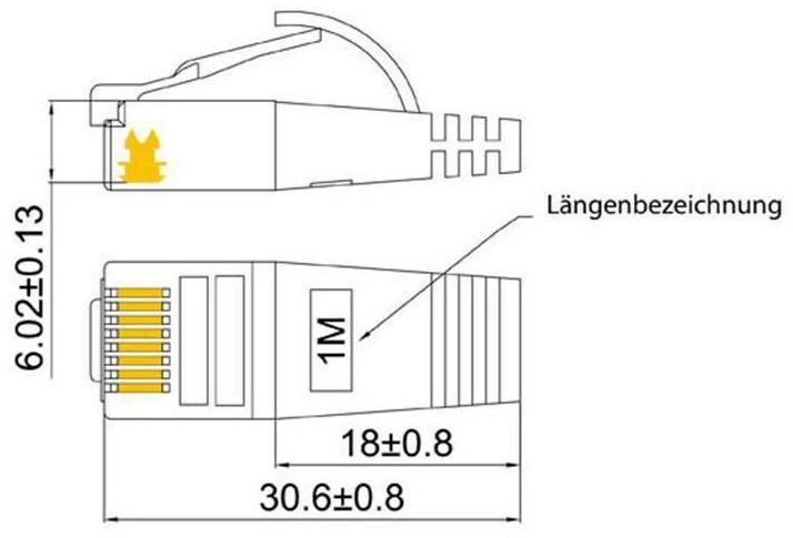Actual product image Wirewin Network cable (STP, CAT6, 5 m)