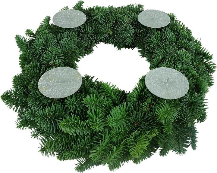 Actual product image Novaliv 4x Candle Pick | with Spike 10 cm GREY | Candle Holder for Advent Wreath Candle Pin (10 x 10 x 10 cm)
