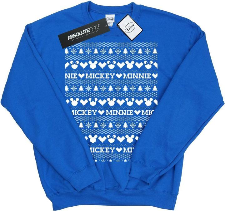 Immagine prodotto Disney Mickey And Minnie Christmas Fair Isle Felpa Ragazzi (140, 146)