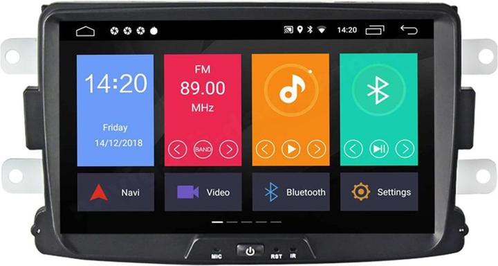 Produktbild PNI Auto-Multimedia-Player DAC100 mit Android 10, 2 GB DDR3/ROM 32 GB, Navigationssystem für Dacia L