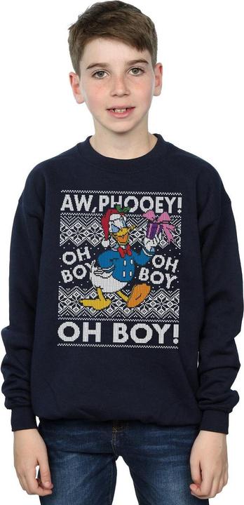 Immagine prodotto Disney Donald Duck Christmas Fair Isle Felpa Ragazzi (152, 158)
