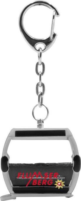 Actual product image Jägerndorfer Key fob silver Flumserberg Omega-IV, metal