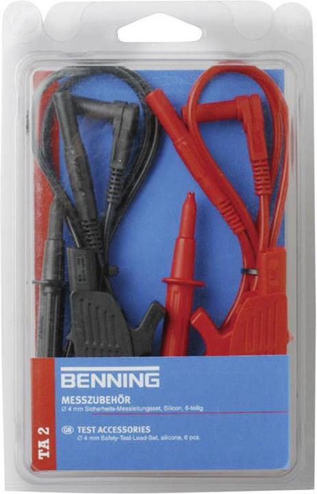 Benning Jeu de câbles de test de sécurité (