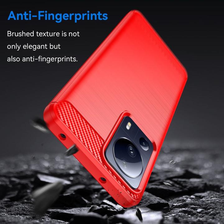 Produktbild König Design Hülle Handy Schutz für Google Motorola Samsung Xiaomi Case Cover Carbon Optik (Xiaomi 13 Lite)