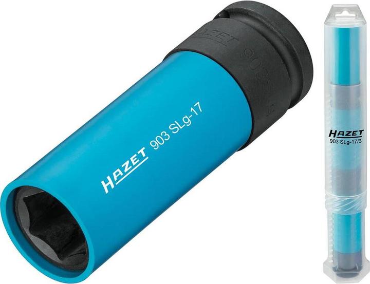 Produktbild HAZET Schlag-, Maschinenschrauber Steckschlüssel Satz 903SLG-17/3 ∙ Vierkant12,5 mm (1/2 Zoll) ∙ Au… (17 mm)