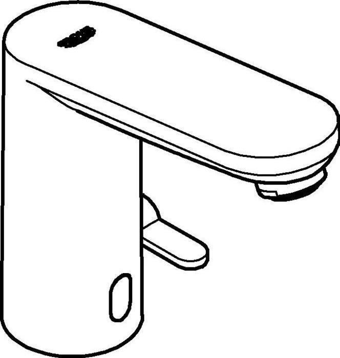 Actual product image Grohe Eurosmart CE infrared washbasin faucet with temperature control, mains operated