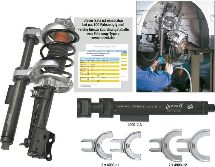 Produktbild HAZET Sicherheits-Federspanner-Satz 4900-2A/5