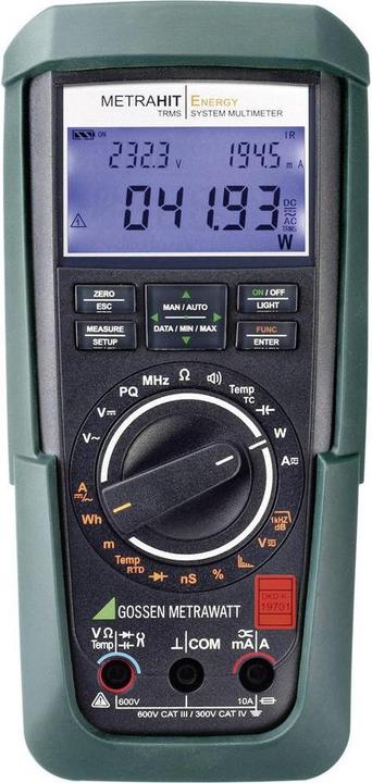 3 Sicherheitsmessleitungen mit 4-mm-Prüfspitzen, 1000 V CAT III, 600 V CAT IV · 2 Batterien 1,5 V