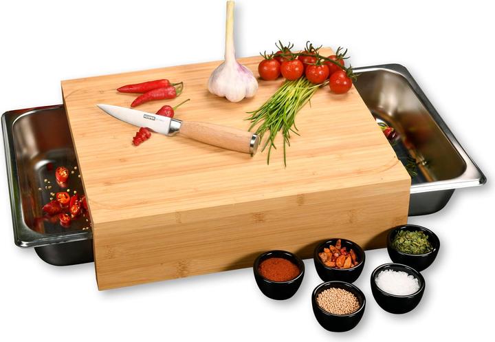 Actual product image Kesper Cutting board with drip trays