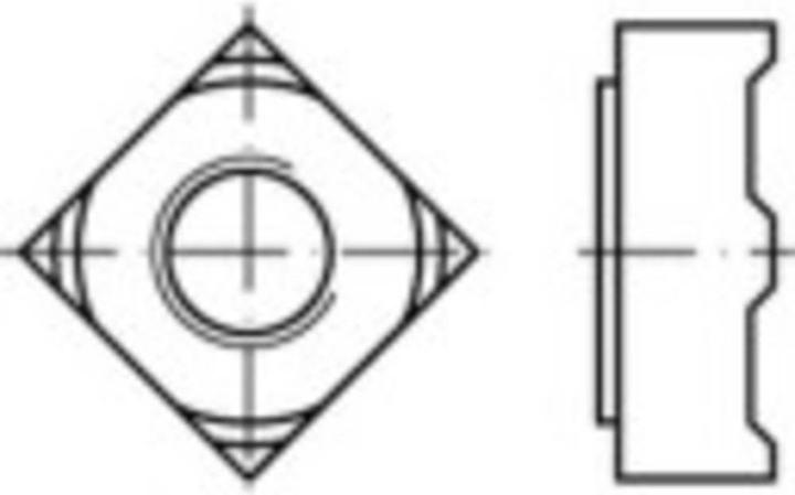Actual product image Toolcraft Square nuts M5 DIN 928 Sta (M5)