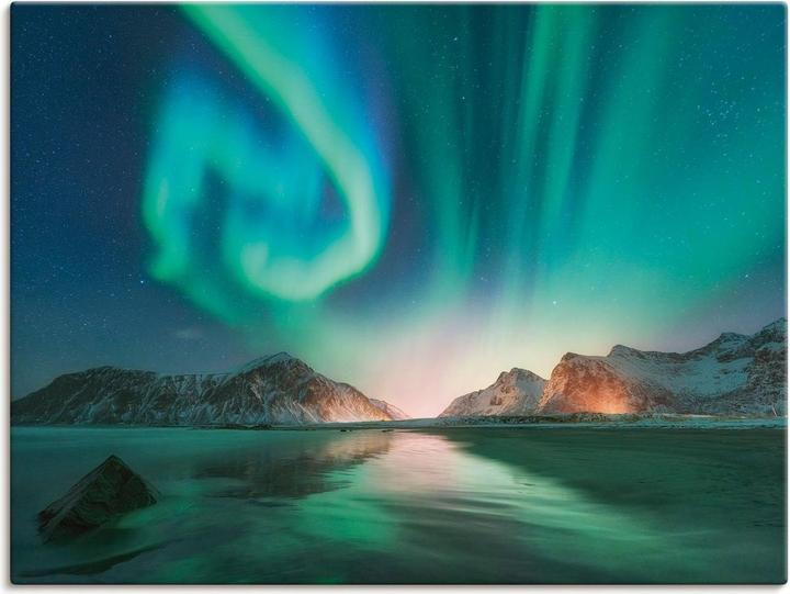 Immagine prodotto Artland Auroraborialis - Aurora boreale T9SZ (80 x 60 cm)