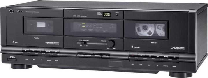 Produktbild Renkforce Tape Deck TP-1000 Schwarz Dopp