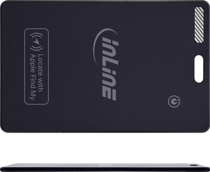 Produktbild InLine ® Wallet Finder, smarte Karte für die Geldbörse, Qi-Aufladung, 100mAh, IPX5 (iOS, iPadOS)