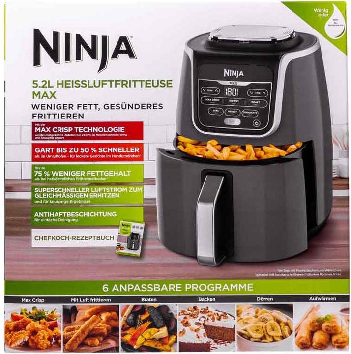 Actual product image Ninja AF160EU Hot Air Fryer MAX (EU plug)
