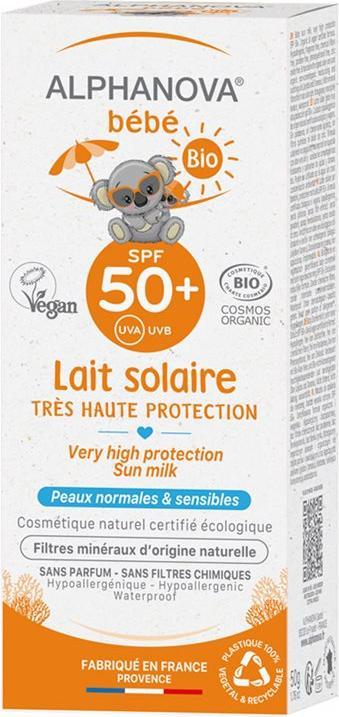 Image du produit Alphanova BB lait solaire bio SPF50+ lait (Lait solaire, SPF 50+, 50 ml, 50 g)