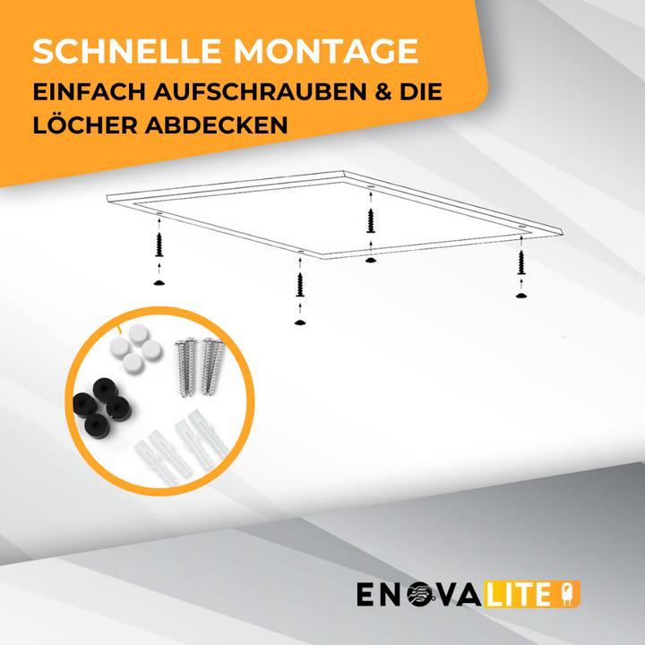 Image du produit Enova ELED 600400 - Panneau LED en saillie, UGR<19, 60x60 cm, 30 W, 3300 lm, 4000 K (3300 lm)