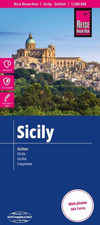 Actual product image Map Sicily 1 : 200.000 200000