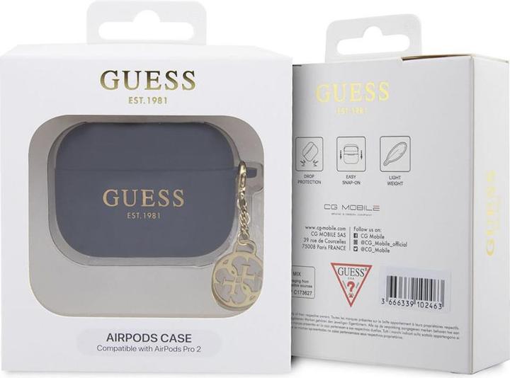 Image du produit Guess 4G Charms Silicone Case pour Apple Airpods Pro 2 - noir (Manchon pour casque d'écoute)