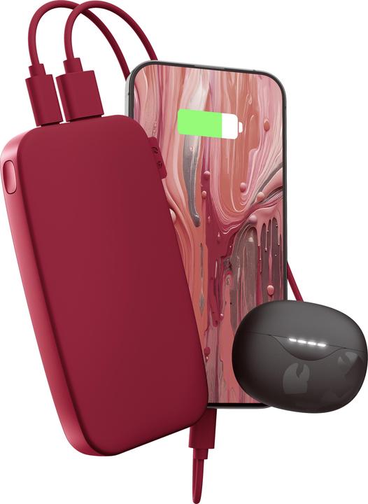 Produktbild Fresh'N Rebel Fresh 'n Rebel Powerbank 12000 mAh Red (12000 mAh, 20 W, 44.40 Wh)