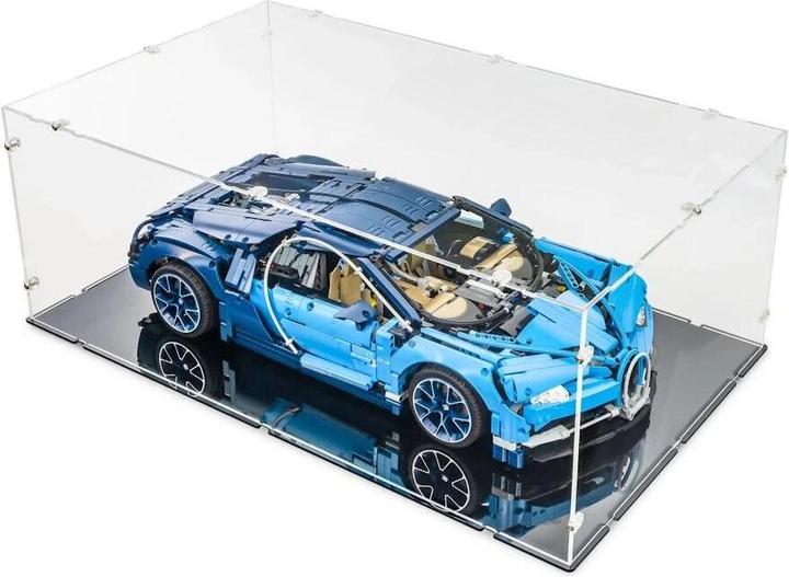 Produktbild iDisplayit Acryl-Display XL für LEGO® 42083 Bugatti Chiron (mit schwarzem Boden)
