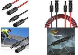 Immagine prodotto LogiLink Set di cavi di prolunga solare, da MC4/M a MC4/F, 6 mm², CU, 2 m (Cavo solare)