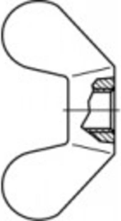 Actual product image Toolcraft Wing nuts M14 DIN 315 Temp (M14)