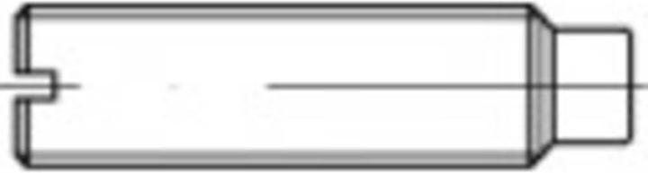 Toolcraft Madenschraube M6 30 mm Stahl 1 (100 Schrauben pro Stück)