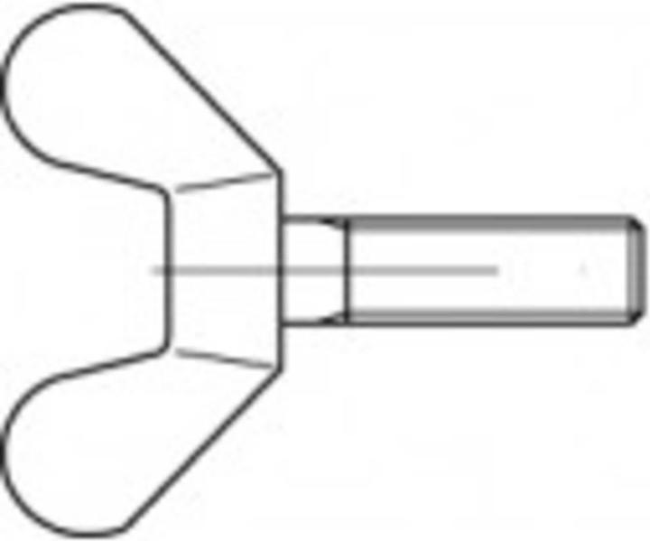 Actual product image Toolcraft Wing screws M8 30 mm Edels (10 Screws per piece)