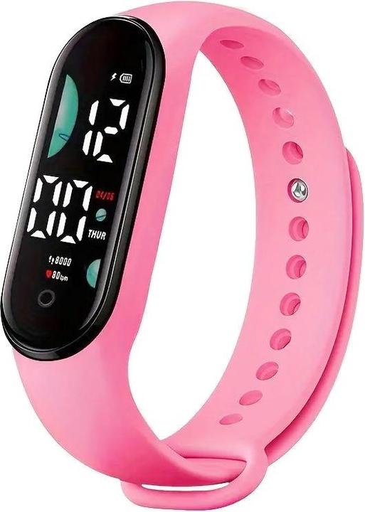 Immagine prodotto Cbx Orologio digitale a LED con cinturino in silicone Display a 12 ore Rosa (45 mm)