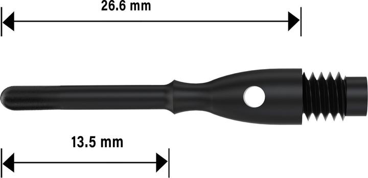 Immagine prodotto Bull's Punte Mega Point lunghe 6mm (2BA)