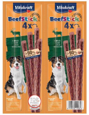 Image du produit Vitakraft Friandise Beef-Stick Wild, 4 x 4 pcs. (Adulte, 4 pcs, 192 g)