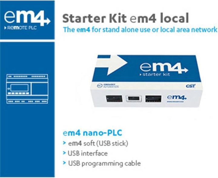Immagine prodotto Crouzet 88981106 Kit di avviamento PLC locale EM4 24 V/DC