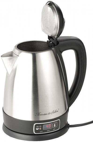 Image du produit Rosenstein & Söhne Chaudière à eau en acier inoxydable avec sélection de la température (1.80 l)