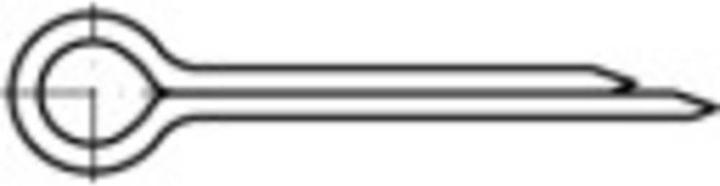 Toolcraft Splinte DIN 94 100 mm Stahl ga