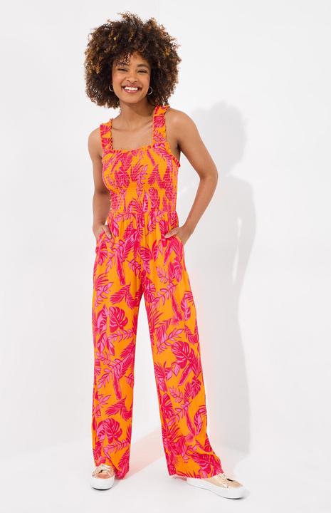 Immagine prodotto Joe Browns Petite Bold Tropical Print Wide Strap Crinkle Jumpsuit (36)